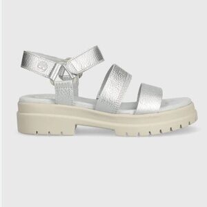 Timberland Silver Sandal size 6.5